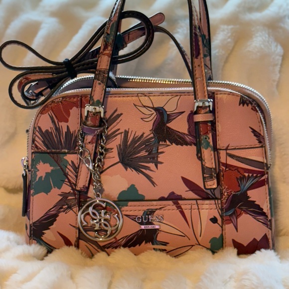 Guess Handbags - GUESS Multicolor Floral Shoulder Bag